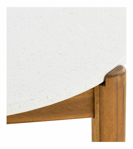 Záhradný stôl Taleria 9 (prírodná + biela)