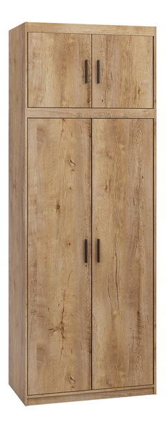 Dulap de haine cu suprastructură Malunas 2D (Stejar lefkas) 