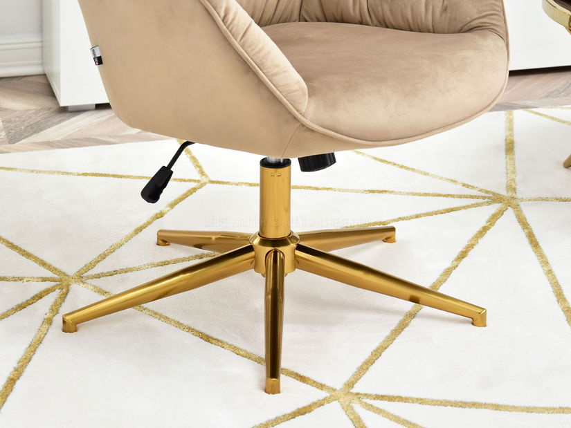 Fotel Meryl (bézs + arany)