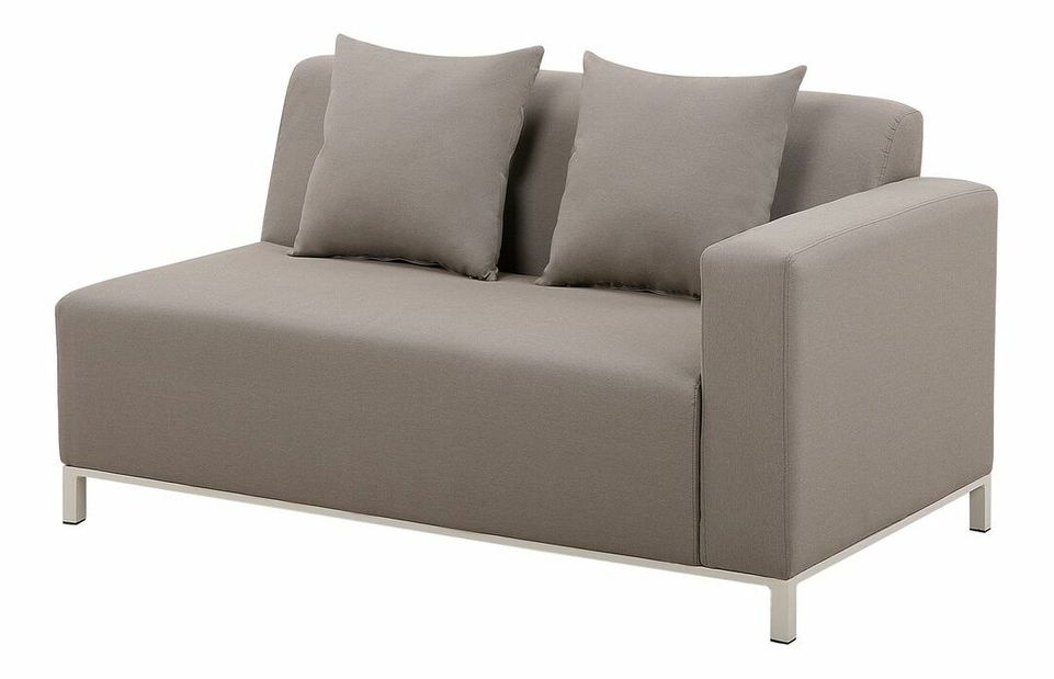 Rohová záhradná pohovka Borjo (béžová)