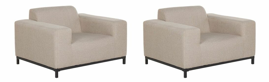 Set 2kom. vrtnih fotelja- RAVIOL (bež + crna)