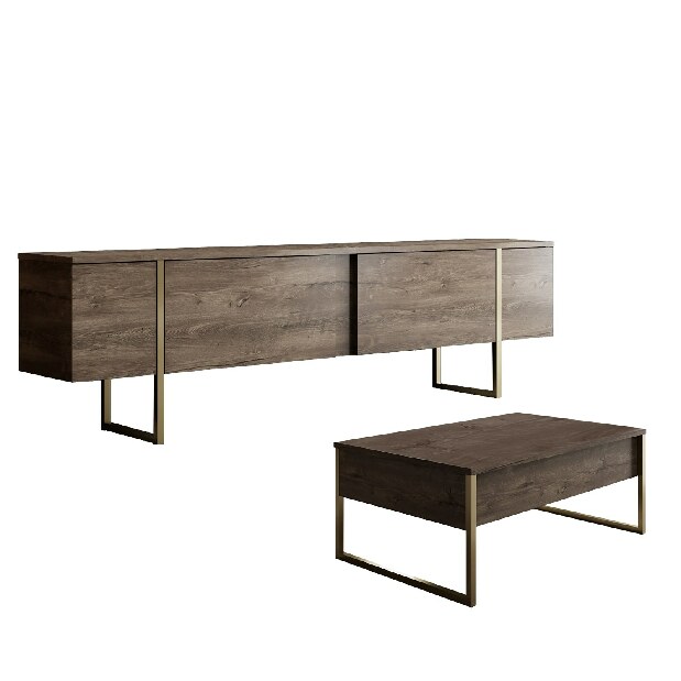 Mobilier living Luna (Nuc + Auriu)