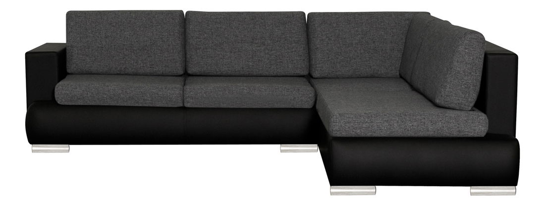 Rohová sedačka BRW VENECJA čierna (L)