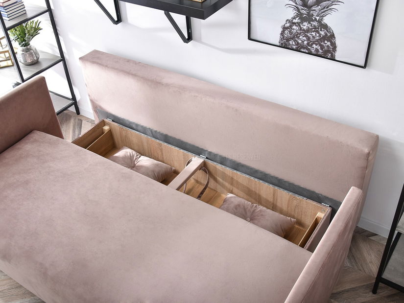 Kétszemélyes kanapé Mastil (fekete)