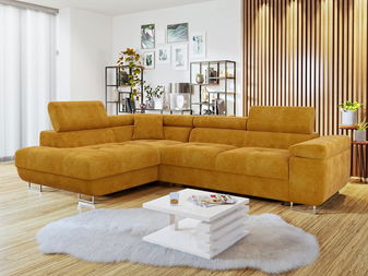 Rohová sedacia súprava Terazuro  (medová)