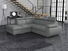 Rohová sedačka Gozo 2RR1P (tmavosivá) (s úl. priestorom) (L)