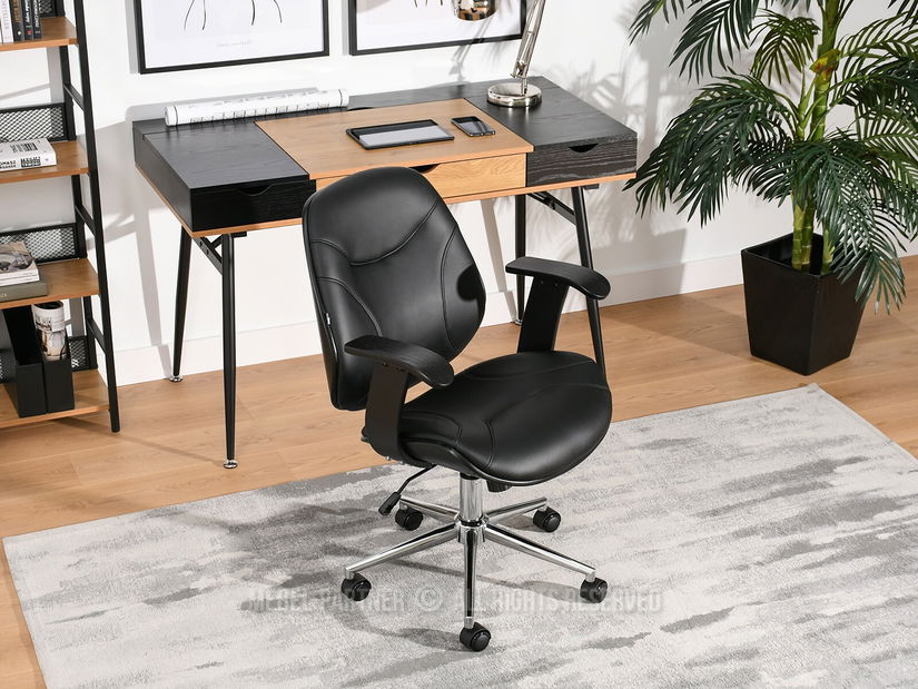 Kreslo Raynold (čierne drevo + chrómová)