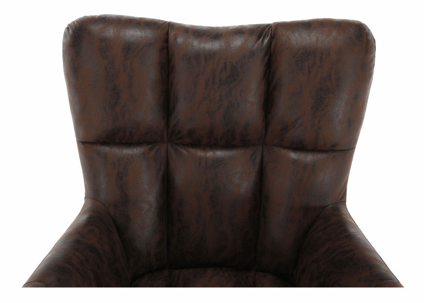 Dizajnerska fotelja Komand (smeđa) *Rasprodaja