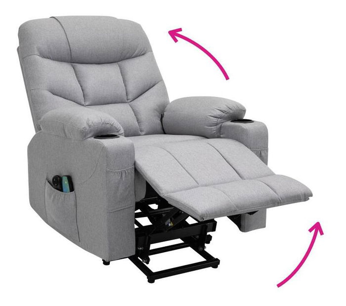 Masszázsszék Hipocresias (világosszürke)