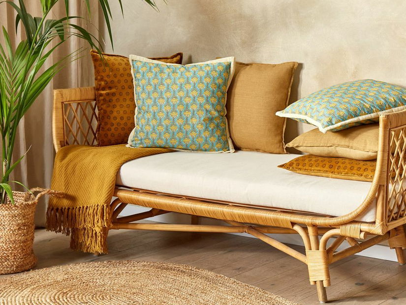 Set 2 buc perne decorative 45 x 45 cm Wakzi (albastru)