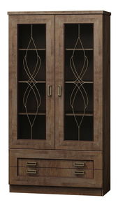 Presklená vitrína Nyssa N8 (dub lefkas)