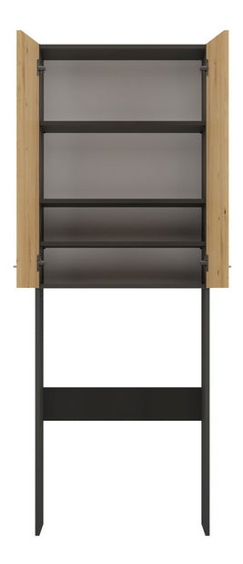 Skrinka nad práčku Perdieron 2 (antracit + dub artisan)