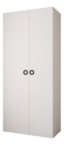 Dulap de haine 110 cm Carmela 50-1 (alb + Negru)