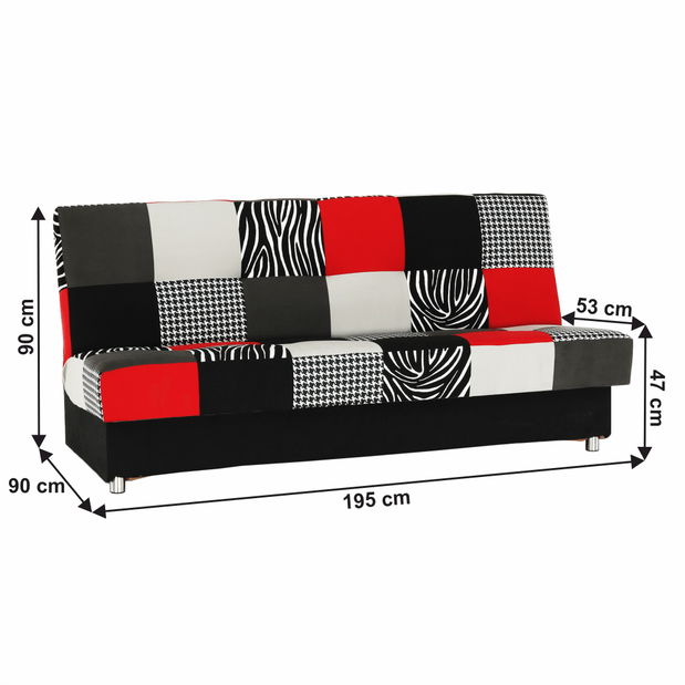 Pohovka trojsedačka Ardress (červená)