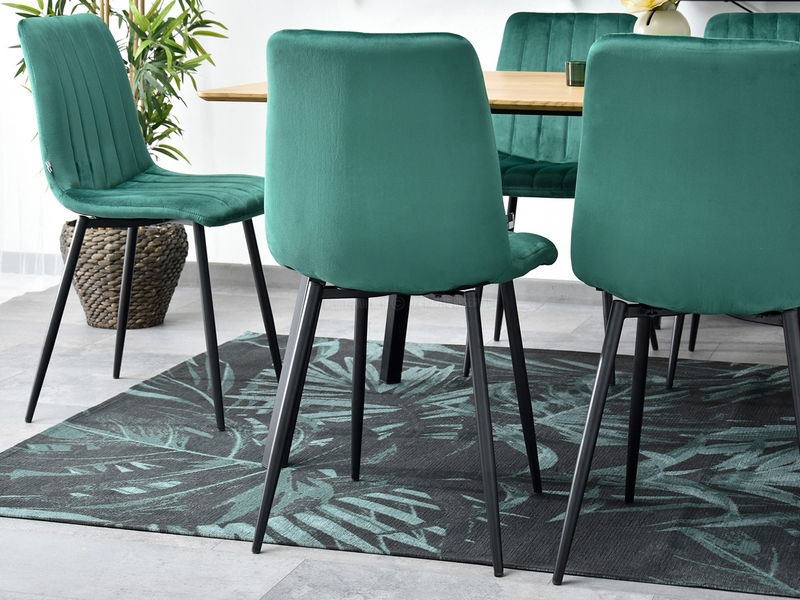 Stolička Mia (zelená + medená)