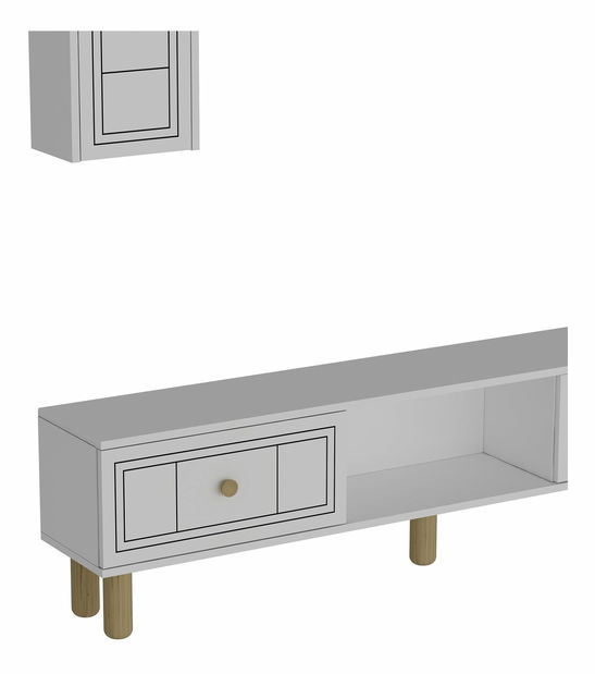 Obývacia stena Darino (biela)