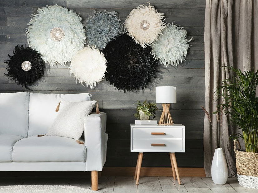 Nástenná dekorácia 60 cm Jilian (čierna) 