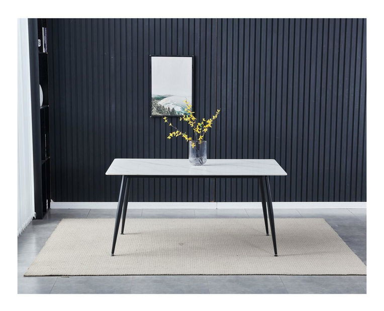 Blagovaonski stol Habaneros (bijeli mramor) (za 6 osoba)