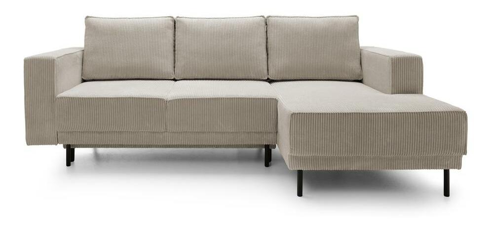 Sarokkanapé Rodriguez mini (J) (sötét bézs + fekete)