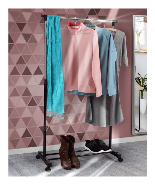 Pojazdný vešiak Delfino (čierna)