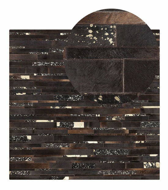 Covor 200x200 cm Avin (maro închis)