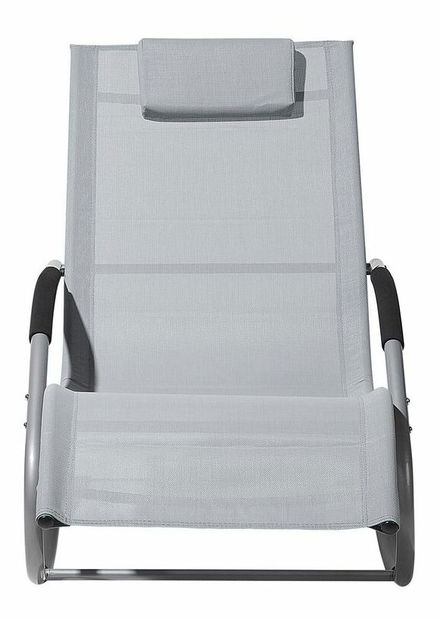 Șezlong pentru grădină Carro (gri deschis)