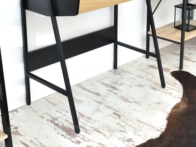 PC stolić Borge (hrast + crna)