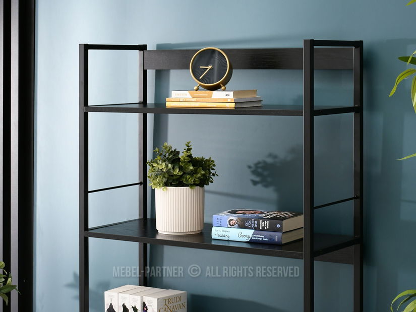 Regál Noel (fekete fa + fekete)