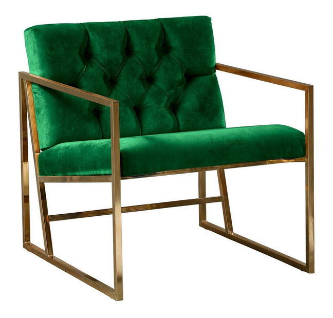 Fotel Oslanossi (zöld + arany)