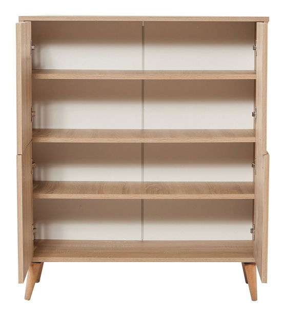 Mobilier pentru hol Maluxe 727 (Stejar sonoma + Albastru închis)