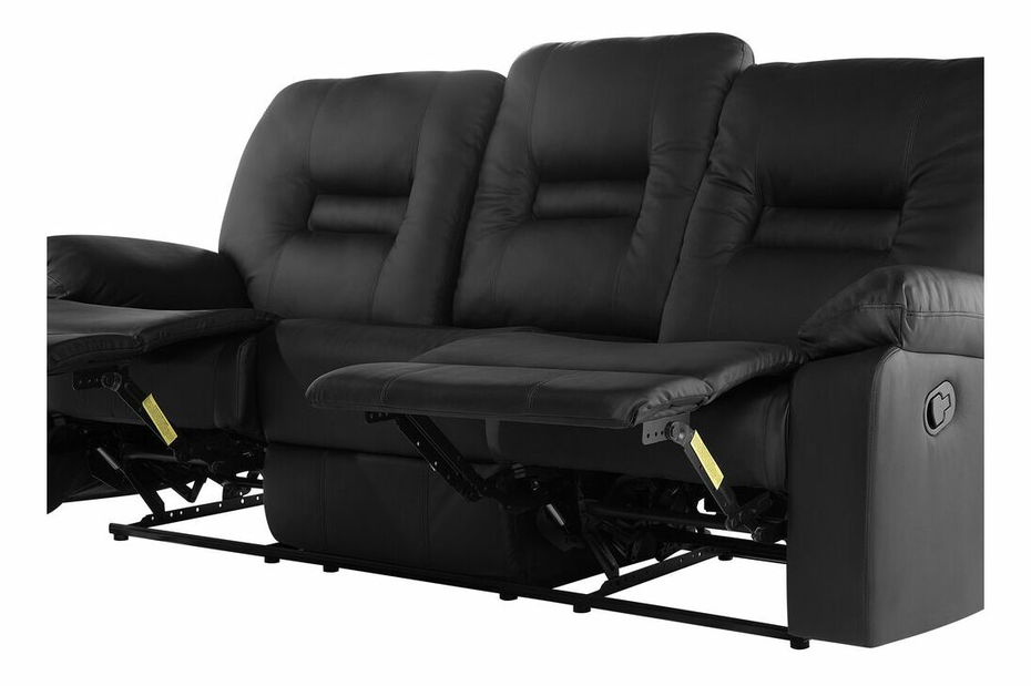 Pohovka dvojsedačka Barnet 2 (syntetická koža) (čierna)