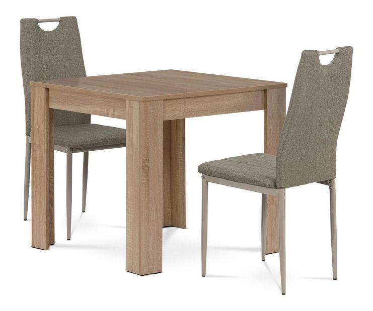 Étkező szett Belgrado (szonoma tölgy + cappuccino) (2 fő részére)