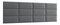 Set 12 panouri tapițate Quadra 240x90 cm (Gri)