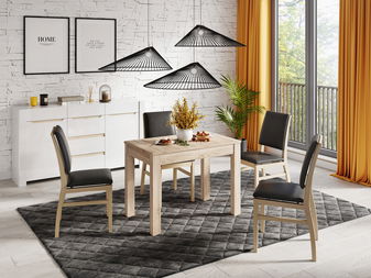 Masă sufragerie Oltun 2 (stejar sonoma) (pentru 4 până la 6 persoane)