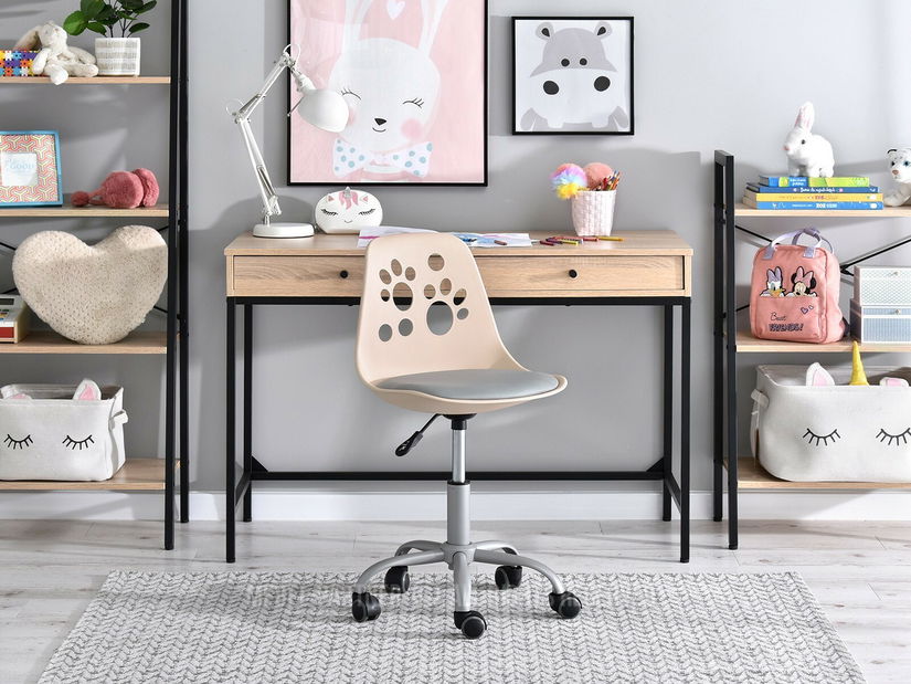 Detská stolička Footy (ružovošedá + sivá)