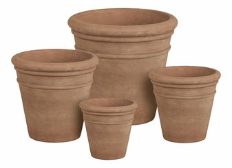 Set de 4 ghivece de flori Sealoria 1 (maro)