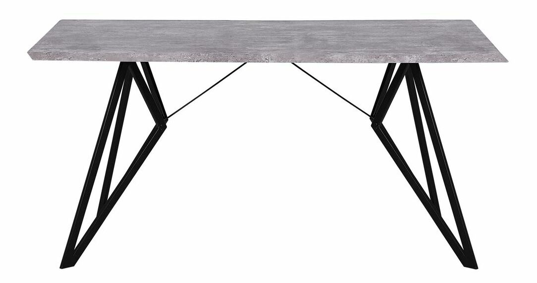 Masă de sufragerie Burgos (pentru 6 persoane) (gri deschis)