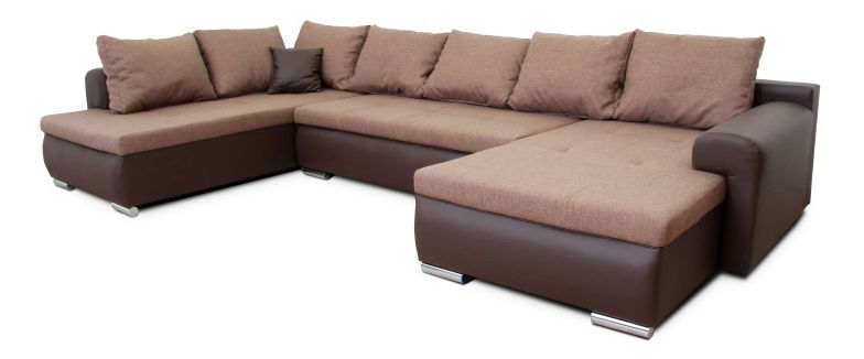 Rohová sedačka U Frankfurt New hnedá (P)