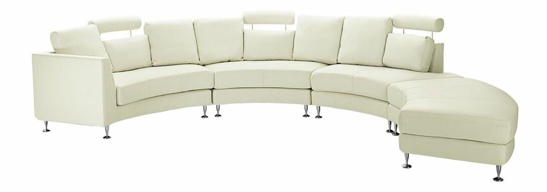 Kožená sedacia súprava Rutland (biela)