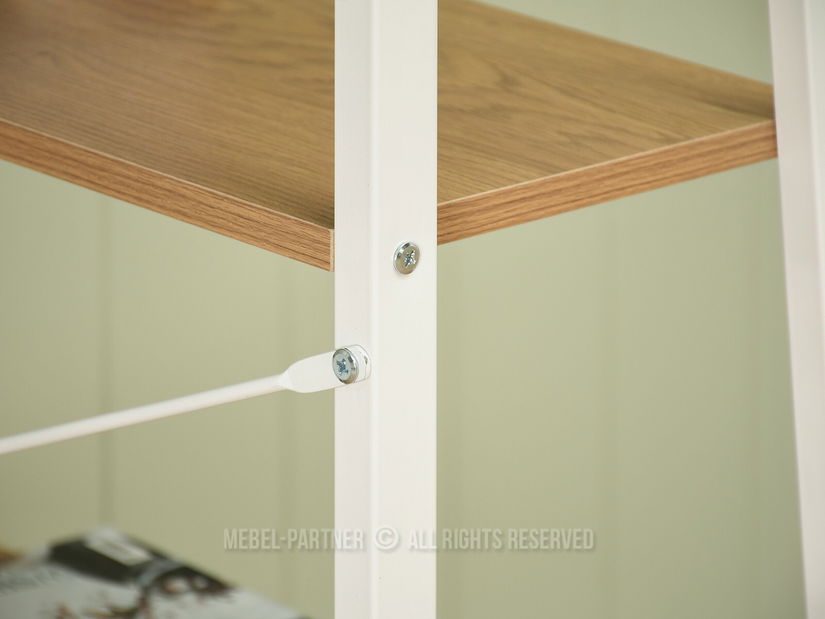 Regál Jeans (tölgy + fehér)