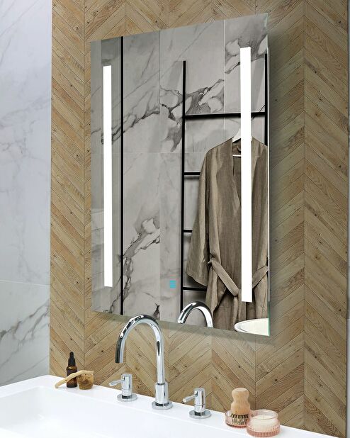 Zidno ogledalo 70 x 90 cm Marinet (srebrna)