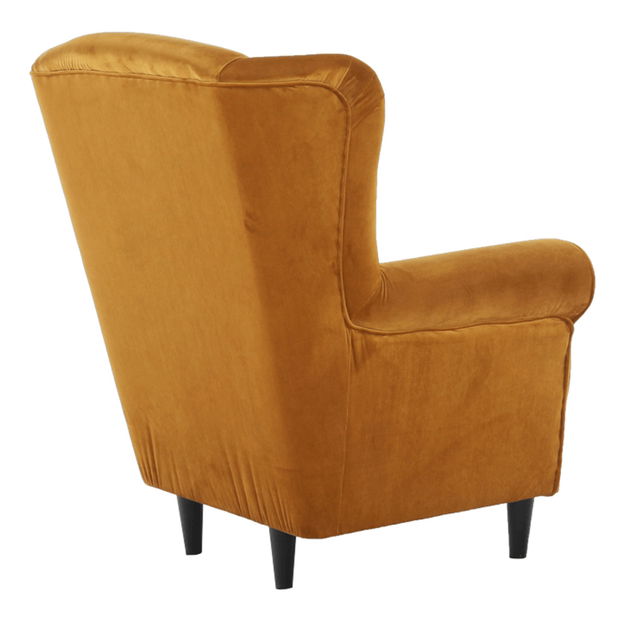 Kreslo ušiak Charlie (horčicová)