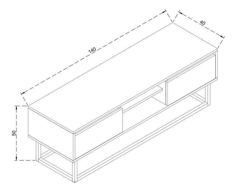 TV stolík/skrinka Laxi