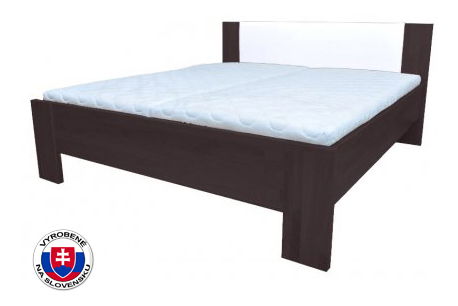 Manželská posteľ 160 cm Nicky čalúnené čelo (masív)