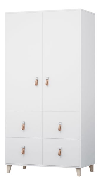 Ruhásszekrény Famira 2D (fehér)