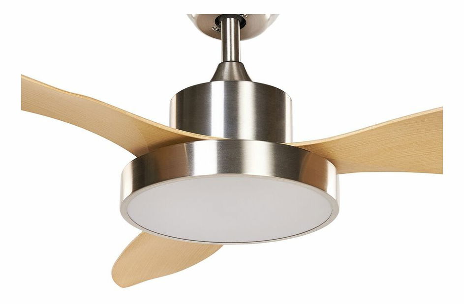 Ventilator de tavan cu iluminat Brunilda (argintiu)