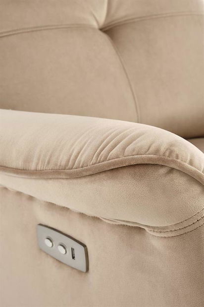 Fotoliu extensibil Shane (bej)