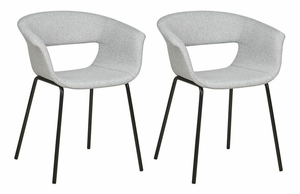 Set blagovaonskih stolica (2 kom.) Ezra (siva)