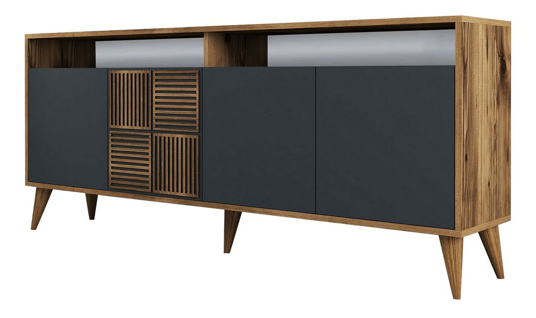 Szekrény Millano 2 (dió + antracit)