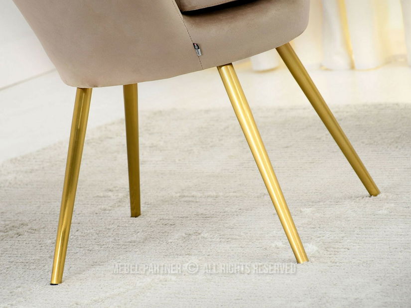 Fotoliu relax Laziam (bej + auriu)